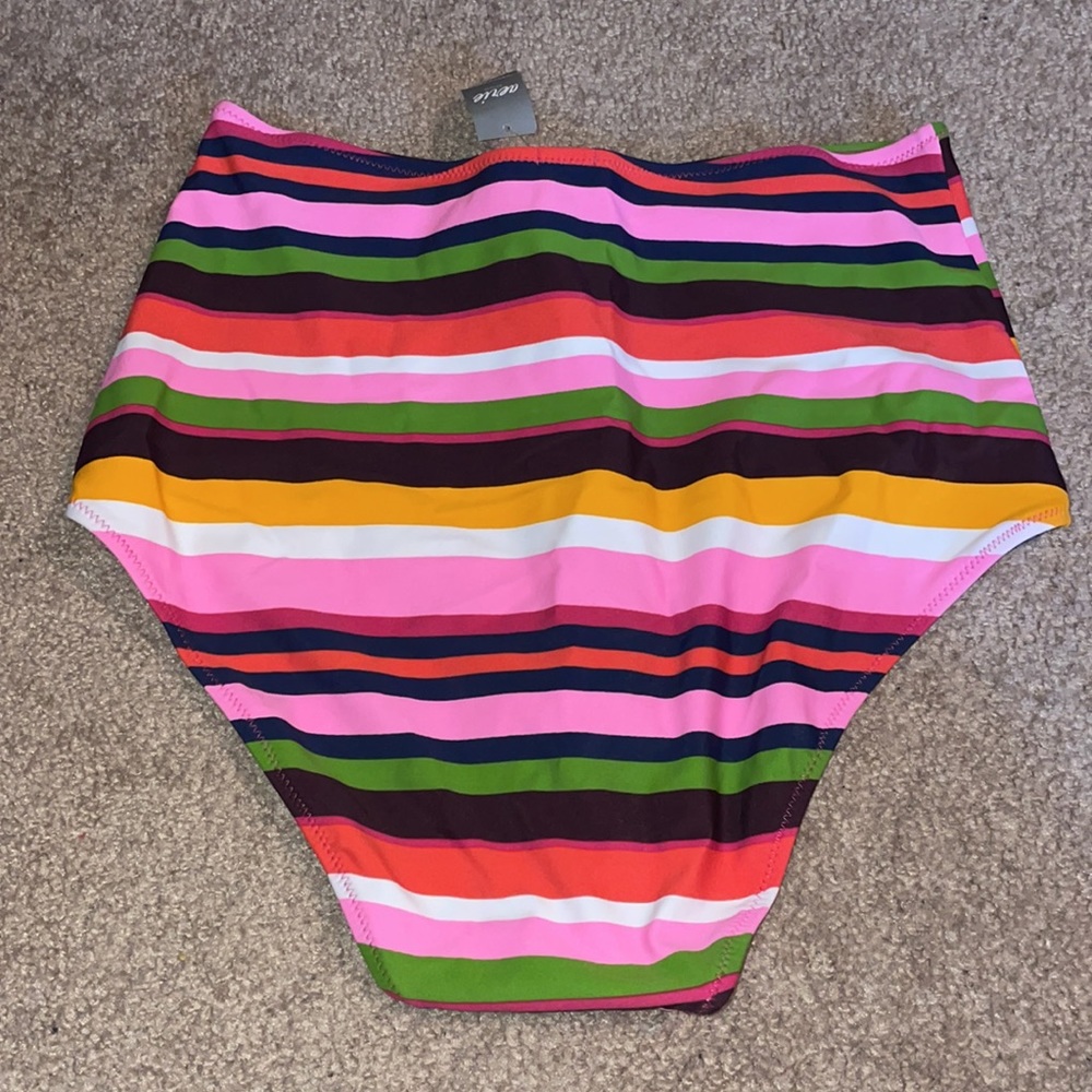 Colorful Striped Women's Swim Bottom - Picture 2 of 3